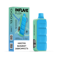 (М) Одноразовая электронная сигарета Inflave Flex 12000 - Яблоко Энергетик